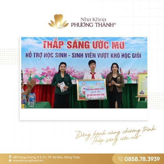 Trao học bổng Quỹ “Nụ cười cho cuộc sống” tại huyện Lai Vung
