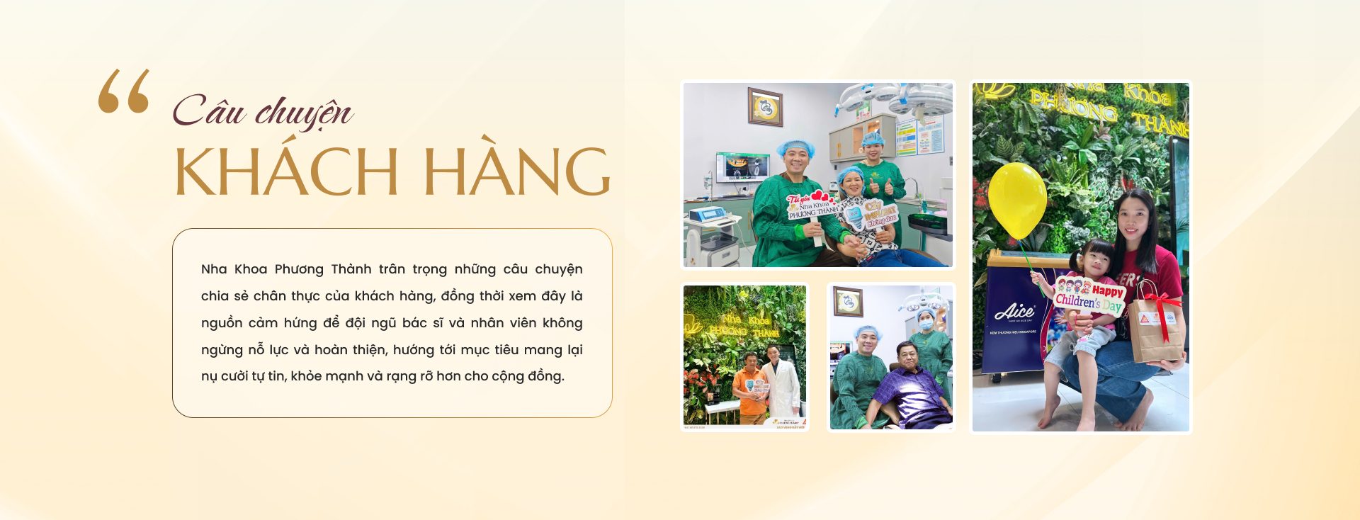 Câu chuyện khách hàng tại Nha Khoa Phương Thiện – chia sẻ trải nghiệm điều trị nha khoa tích cực từ người lớn đến trẻ em