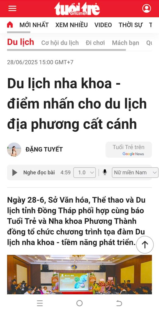 Du lịch nha khoa – điểm nhấn cho du lịch địa phương cất cánh