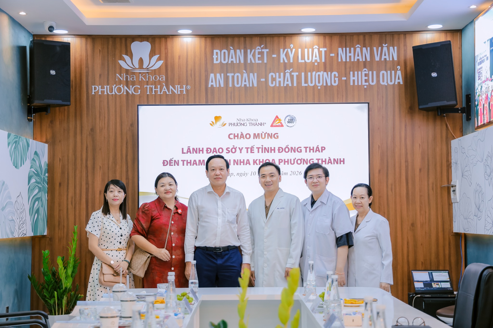 Nha khoa Phương Thành vinh dự đón đoàn lãnh đạo Sở Y tế Đồng Tháp đến thăm