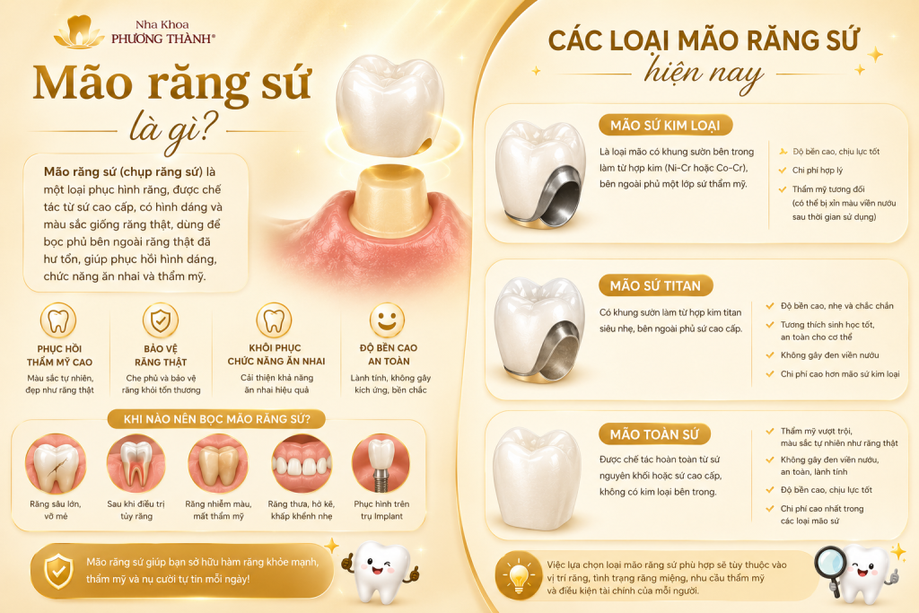 Dental Crown: What Is It? Types of Dental Crowns Today