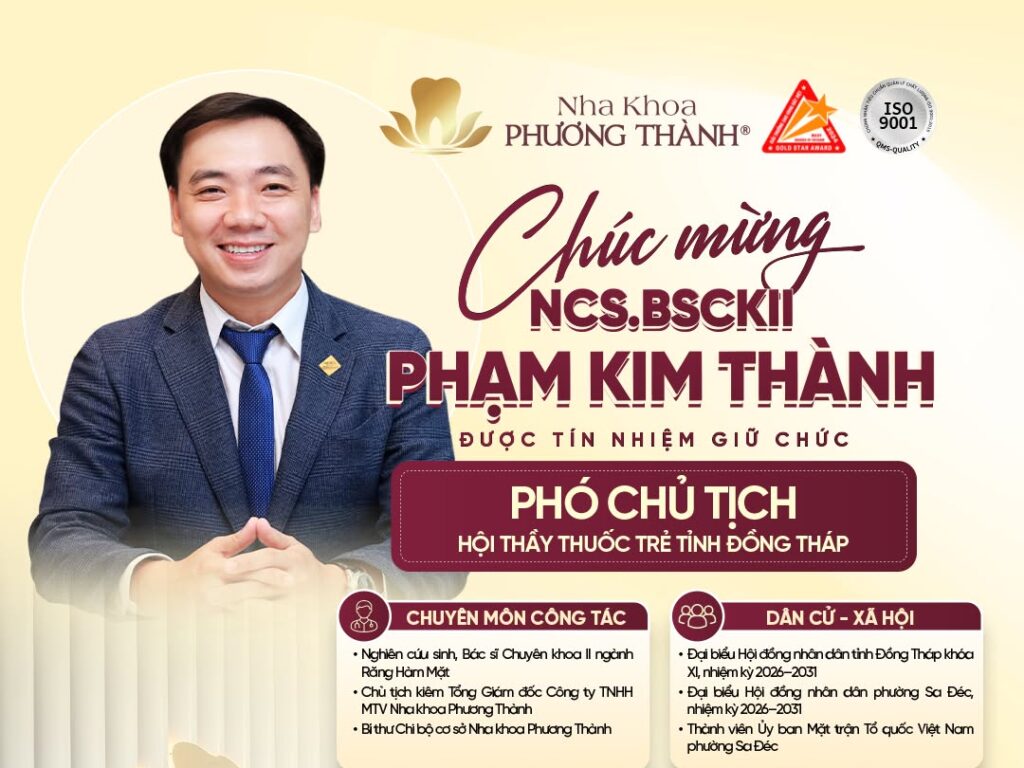 NCS.BSCKII PHẠM KIM THÀNH GIỮ CHỨC PHÓ CHỦ TỊCH HỘI THẦY THUỐC TRẺ TỈNH ĐỒNG THÁP